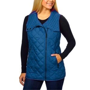 Marc New York Andrew Marc Blue Quilted Vest size Medium